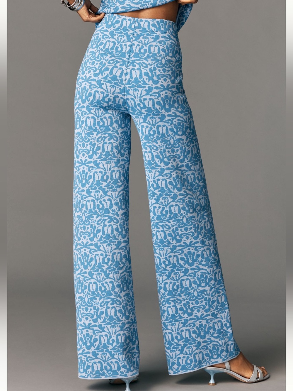 *Anthropologie Maeve Jacquard Sweater Pull On Pants - Picture 4 of 5